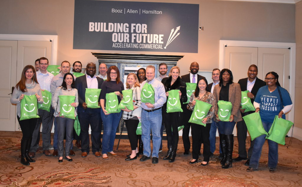 Group of people holding Smile Kits