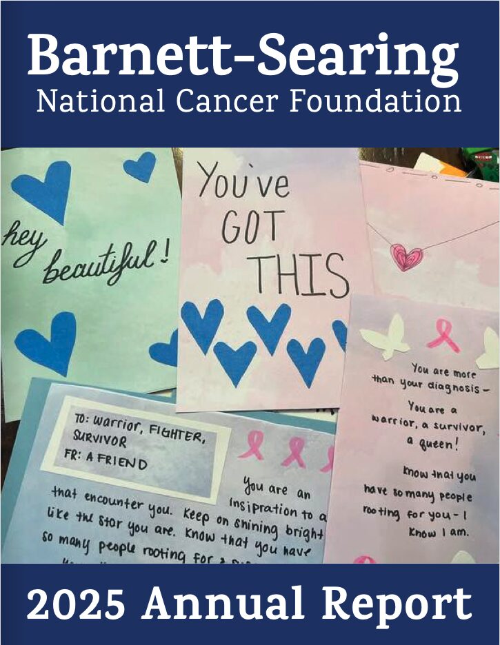 Barnett-Searing National Cancer Foundation 2025 Annual Report cover